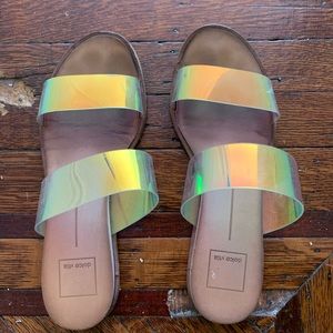 Dolce vita size 7 irredescent sandals.